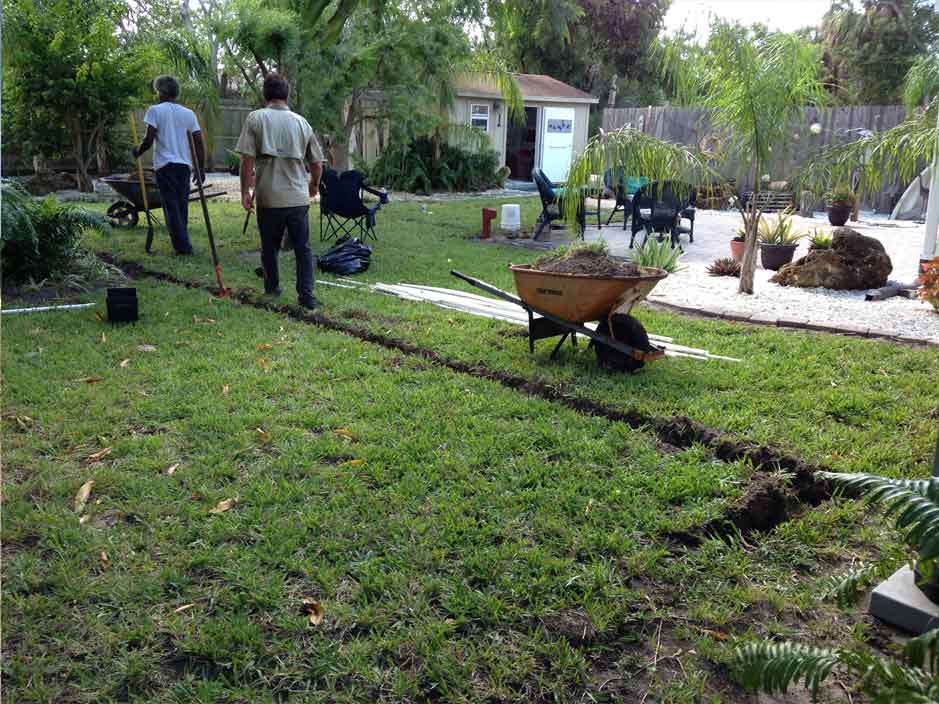 Removal of old grass